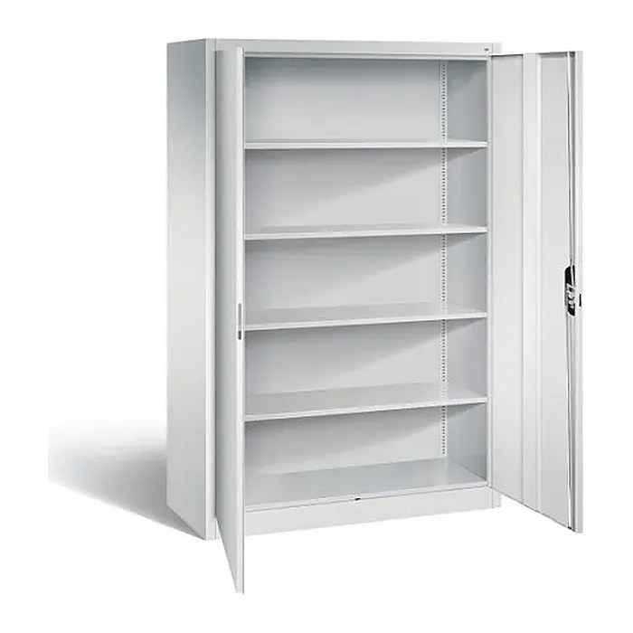 CP Stahlschrank C 2000 Acurado 9480-000 S10565 lichtgrau 4 Fachböden 120,0 x 50,0 x 195,0 cm, aufgebaut, 1 St.