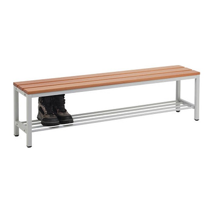 SZ Metall Garderobenbank mit Schuhrost 55153-1 buche Holz 150,0 cm