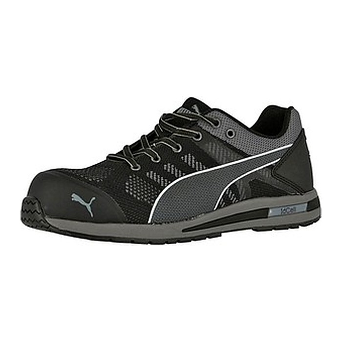 PUMA® Herren S1P Sicherheitsschuhe "ELEVATE KNIT BLACK LOW" URBAN PROTECT schwarz Größe 47, 1 Paar