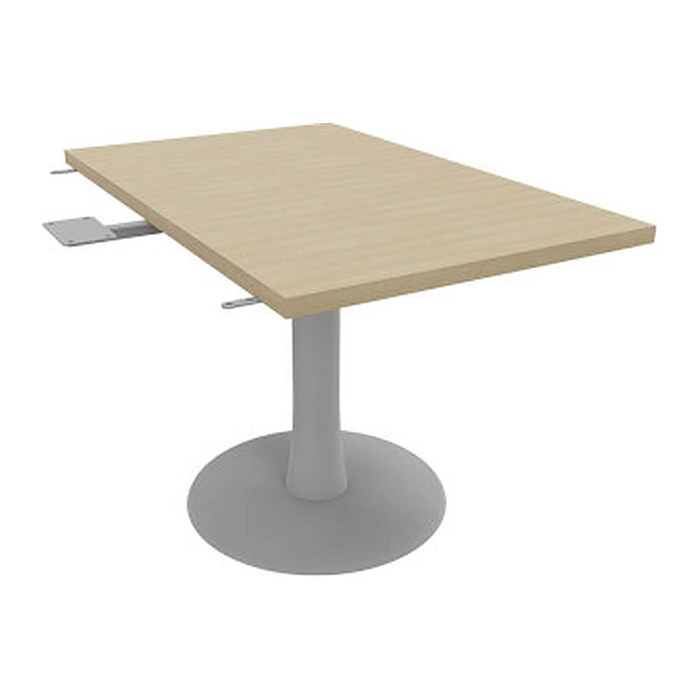 Quadrifoglio Verbindungsplatte Idea+ eiche, silber rechteckig 70,0 x 110,0 x 74,0 cm