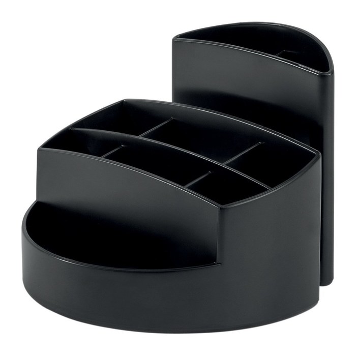 HAN Schreibtisch-Organizer RONDO KARMA grau Polypropylen 9 Fächer 14,0 x 14,0 x 10,9 cm