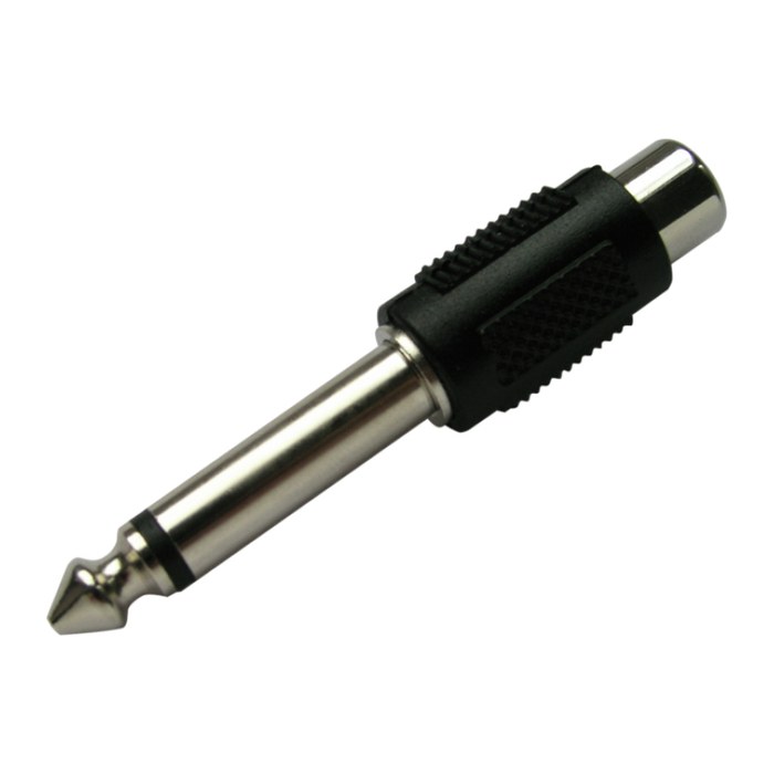 Schwaiger Adapter Mono 6,35mm Klinke Cinch Buchse
