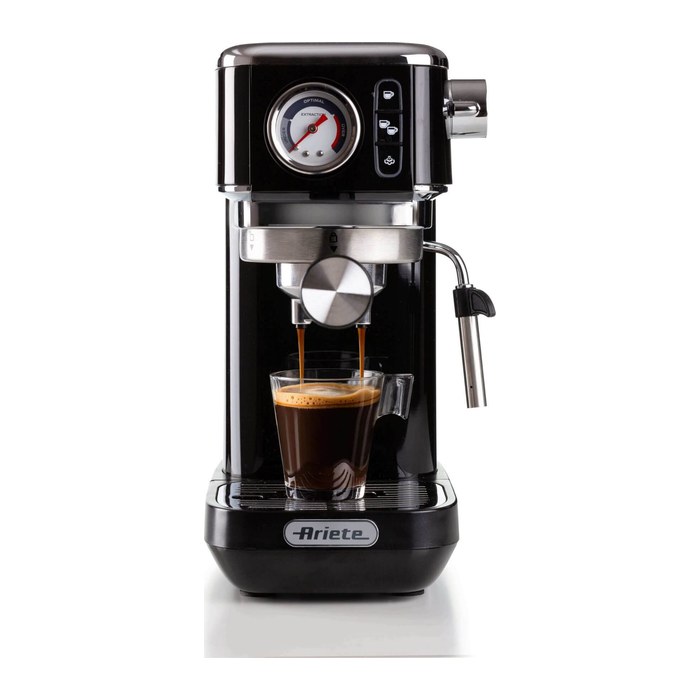 Ariete Slim Moderna Siebträgermaschine schwarz