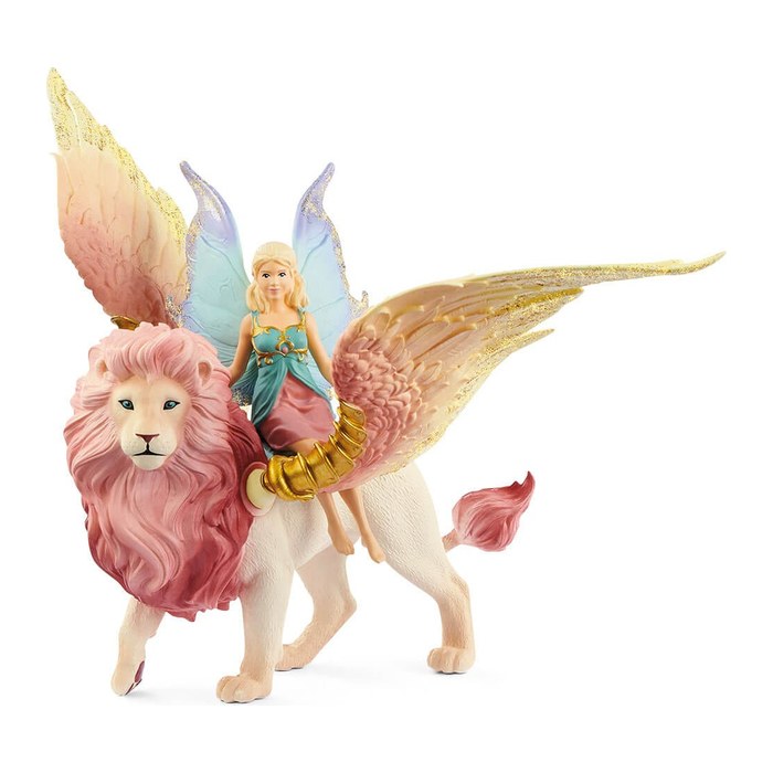 Schleich® Bayala 70714 Elfe auf geflügeltem Löwe Spielfiguren-Set