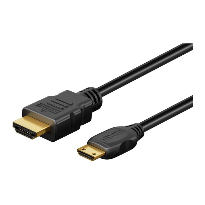 goobay HDMI /Mini HDMI Kabel 1,0 m schwarz, 1 St.