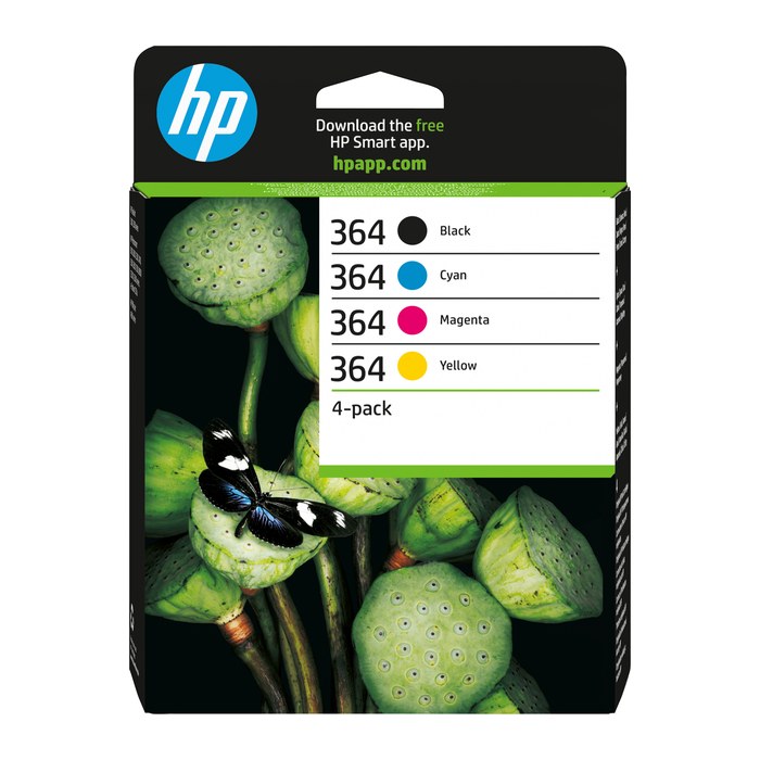 HP 364(N9J73AE) schwarz, cyan, magenta, gelb Druckerpatronen, 4er-Set