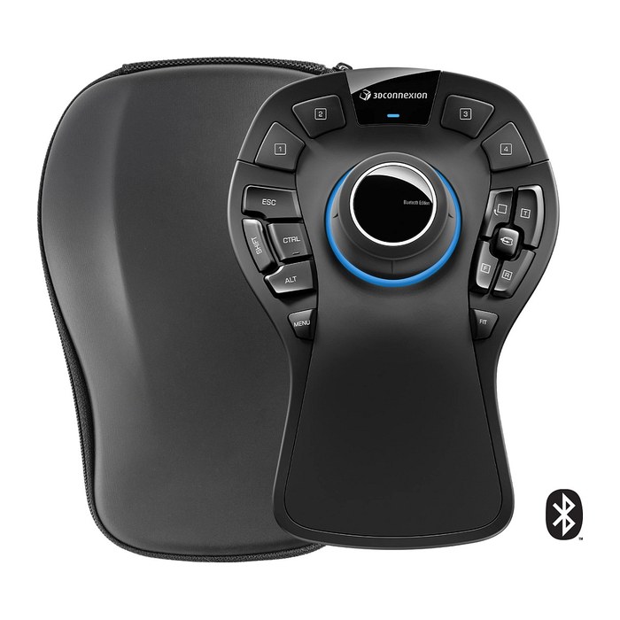 3Dconnexion SpaceMouse Pro Maus kabellos schwarz