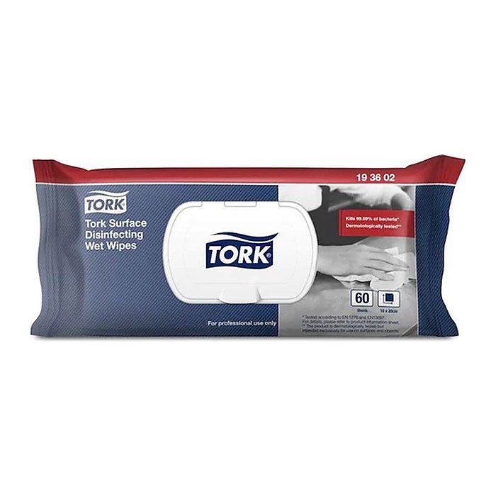 TORK Desinfektionstücher W20 1-lagig weiß, 60 Tücher