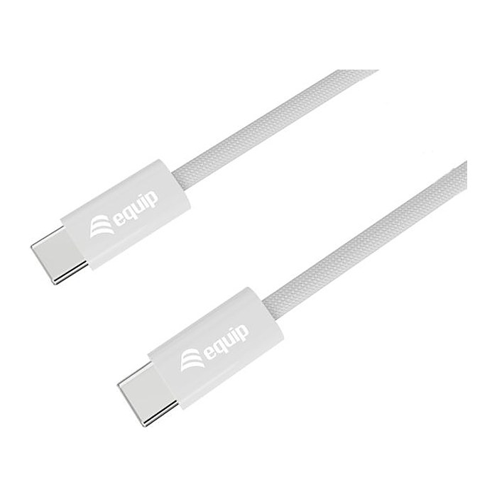 Equip Kabel USB-C2.0->C 3A PD60W St/St 1.00m weiß