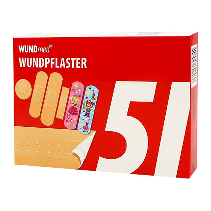 WUNDmed® Pflaster Familienpackung 05-002 beige, 51 St.