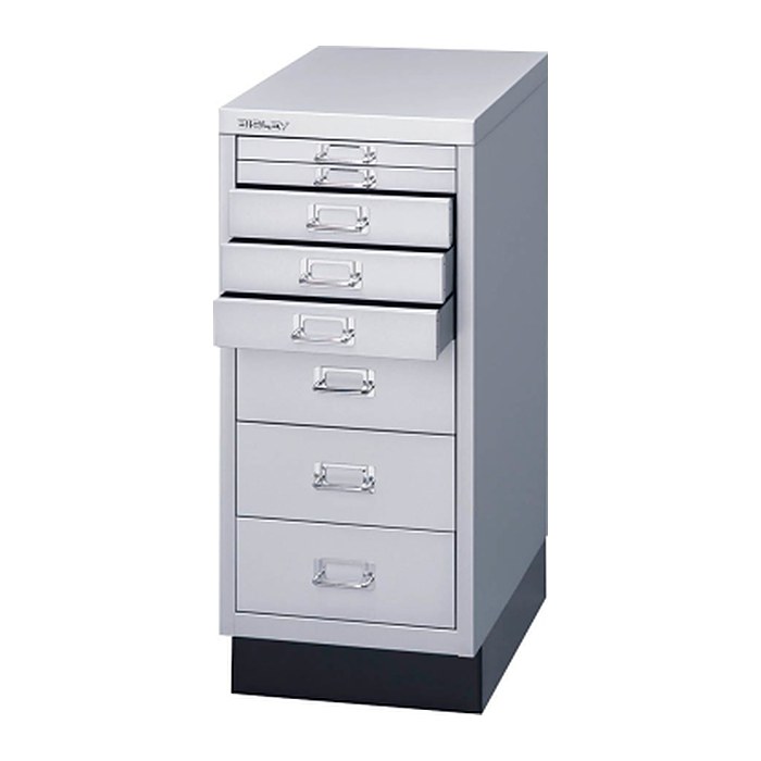 BISLEY MultiDrawer™ L298S Schubladenschrank silber 8 Schubladen 27,8 x 38,0 x 67,0 cm, 1 St.