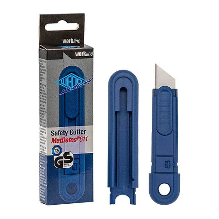 WEDO Cuttermesser Safety MetDetec blau 19,0 x 61,0 cm, 1 St.