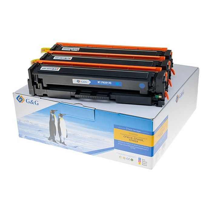 G&G Toner Multipack Color kompatibel HP 201X/CF253XM C/M/Y