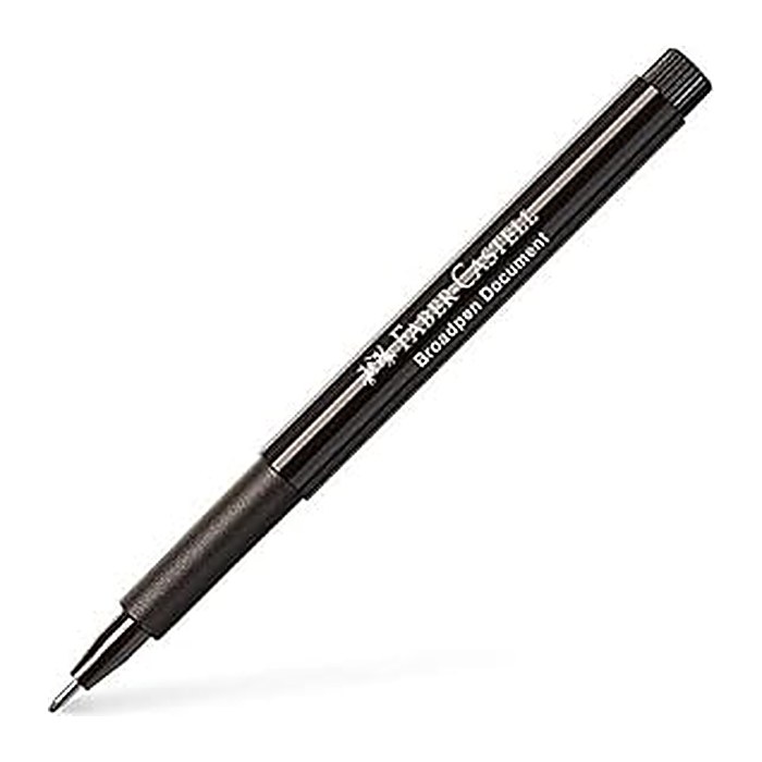 FABER-CASTELL Broadpen Document 1554 Fineliner schwarz 0,8 mm, 1 St.
