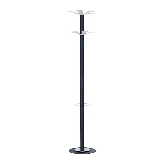PAPERFLOW Kleiderständer easyCloth Steel Range Modell C anthrazit Metall 10 Haken 35,0 x 175,0 cm, 1 St.