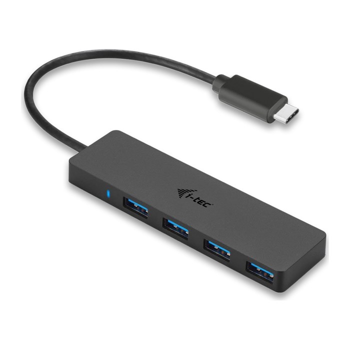 i-tec® USB-Hub Advance Series Slim USB-C 4-fach schwarz