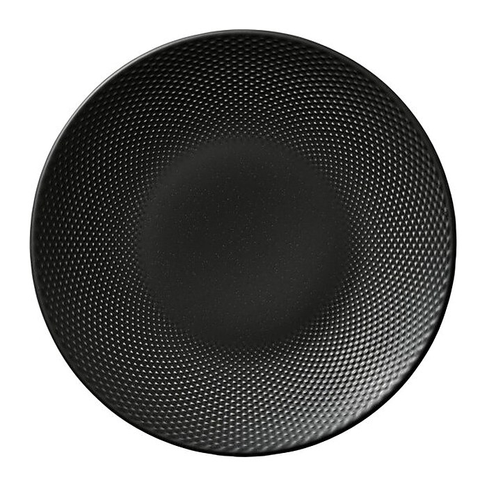 HEART & SOUL Teller PINE coup Relief coal schwarz Ø 28,0 cm, 6 St.