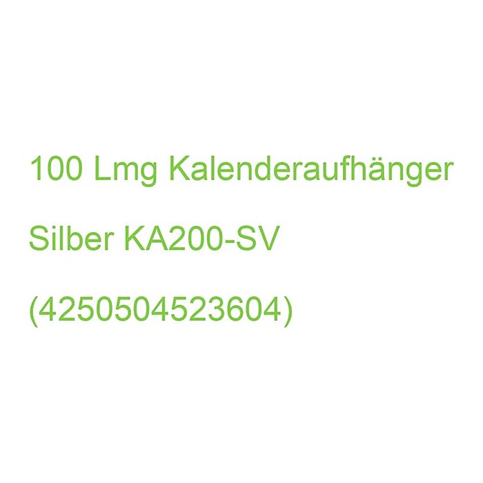 LMG Kalenderaufhänger silber, 100 St.