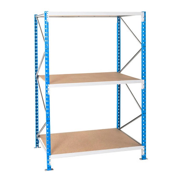 Manorga Schwerlast-Weitspannregal EPSIVOL ZR2020103NF4D blau, braun 200,0 x 100,0 x 200,0 cm