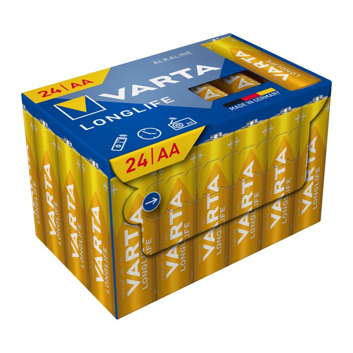 Varta Batterie LONGLIFE AA Mignon LR6 Box 24St.