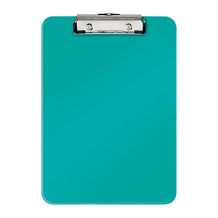 LEITZ Klemmbrett WOW 3971 DIN A4 eisblau Kunststoff, 1 St.