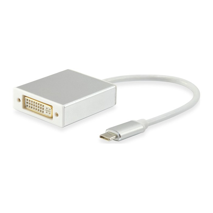 Equip Adapter USB-C->DVI-I(24+5) St/Bu 2K/ 60Hz 0.15m PVC