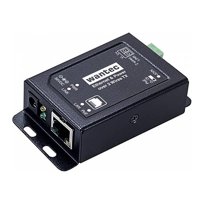 Wantec 2wIP E Adapter PoE-Schraubklemme-Client/Empfänger 1