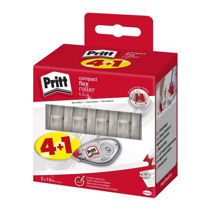 Pritt Korrektur Roller Compact Flex Roller 4.2 EcoPack 4+1 retail