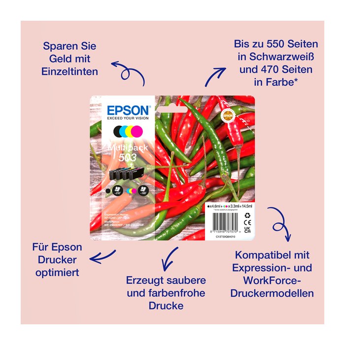 EPSON 503/T09Q14 (Peperoni) schwarz Druckerpatrone