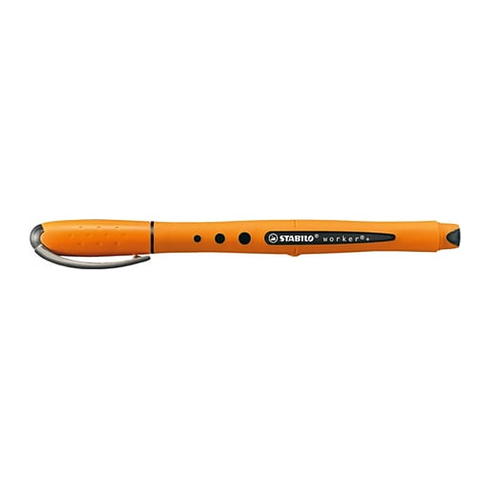 STABILO worker®+ Tintenroller orange 0,5 mm, Schreibfarbe: schwarz, 1 St.