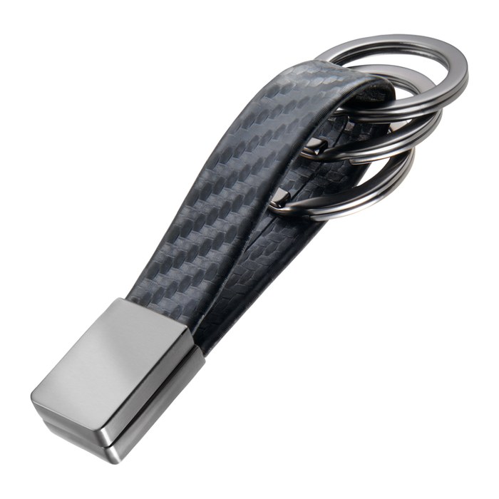TROIKA Schlüsselanhänger TWISTER CARBON