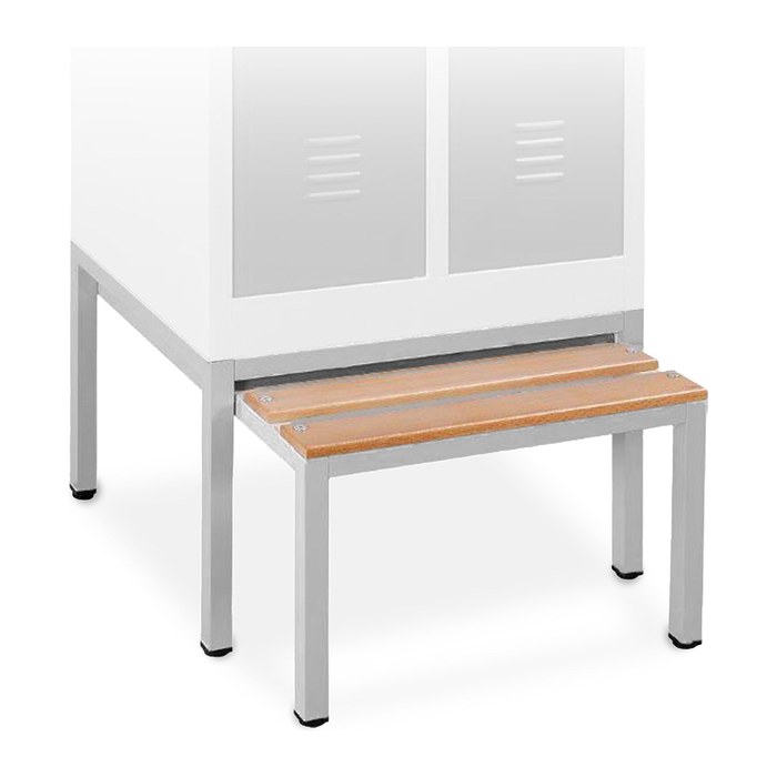 Sitzbank "Ausziehbar" – Untergestell für Spinde (800 x 500 x 400 mm)