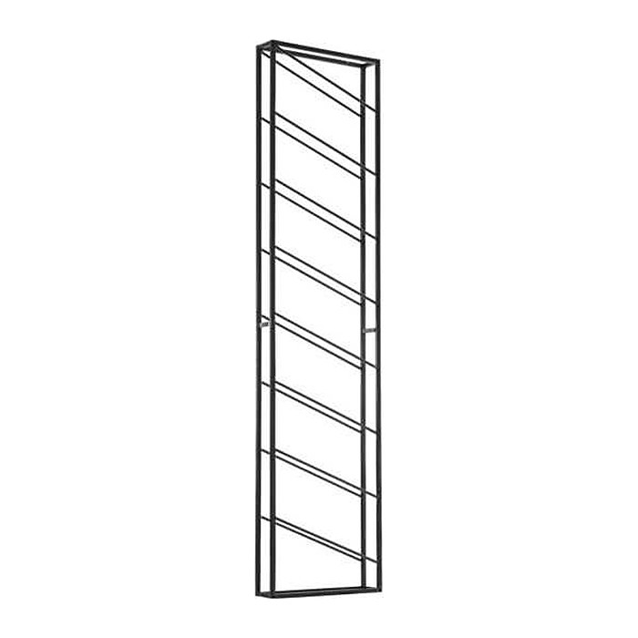 WOHNLING Weinregal schwarz 36,0 x 8,0 x 150,0 cm, 1 St.