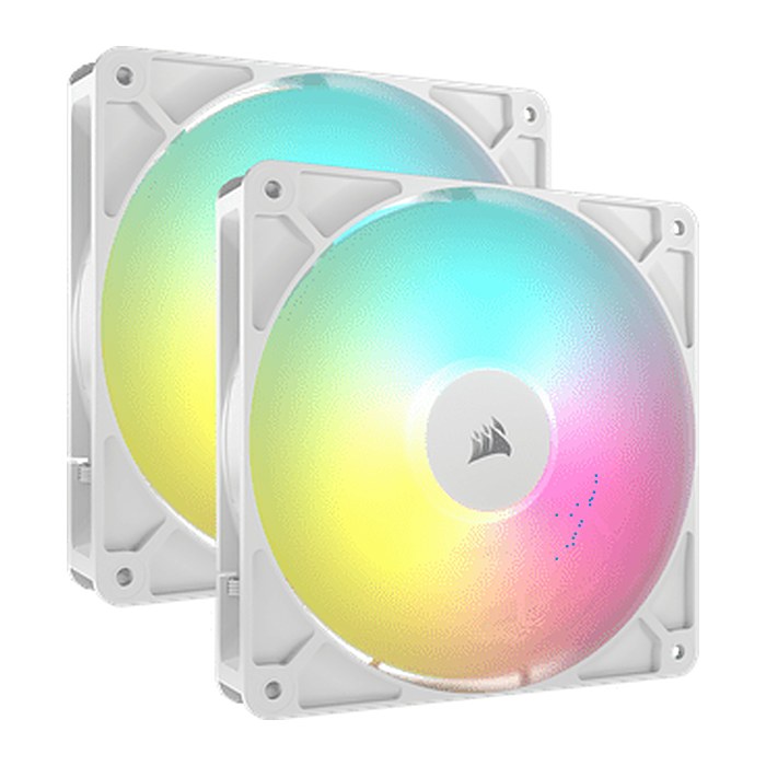 CORSAIR Lüfter RS140 ARGB PWM 140*140*25 White Dual Pack