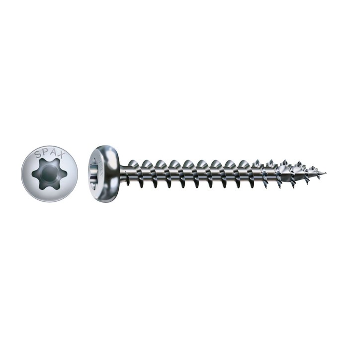 SPAX® Universalschrauben T20 Halbrundkopf WIROX 0201010400155 4 mm x 15 mm, 1.000 St.