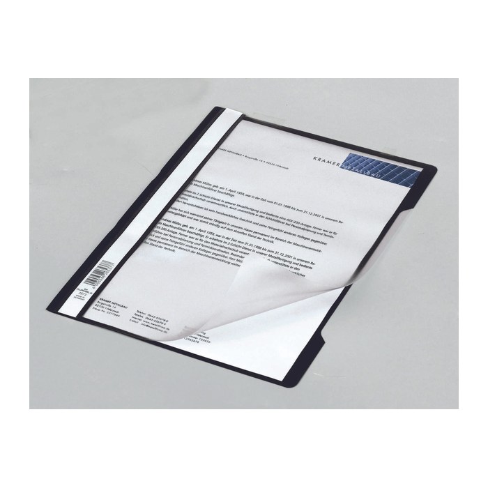 DURABLE Schnellhefter 2573 Kunststoff schwarz DIN A4, 10 St.