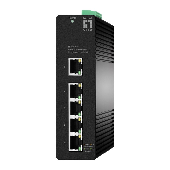 LevelOne Industr.Switch 5xGE/IP30+DIN Hilbert SL managed