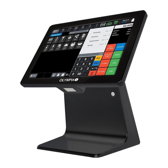 OLYMPIA Registrierkasse TS10 inkl. eingebautem Scanner (ohne TSE-Lizenz) schwarz