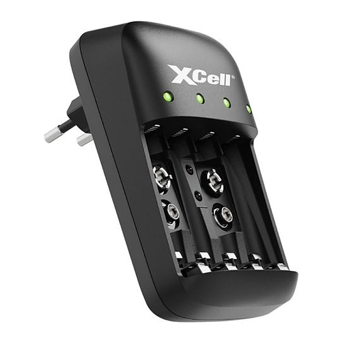 XCell Ladegerät BC-X500 unbest. 1-4x AAA, AA, 1-2x 9V Block