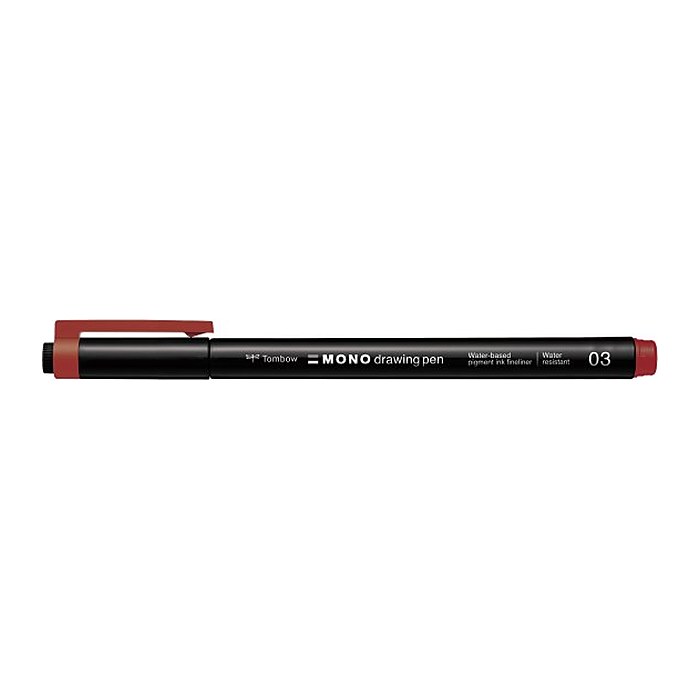 Tombow MONOdrawing Fineliner rot 0,35 mm, 1 St.