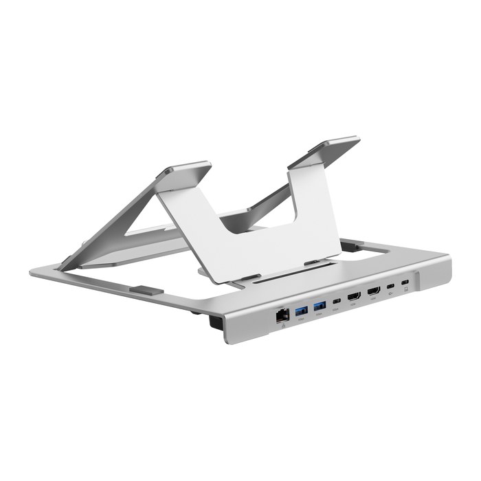 CONCEPTRONIC Notebook Halterung + 7-in-1 Docking silber