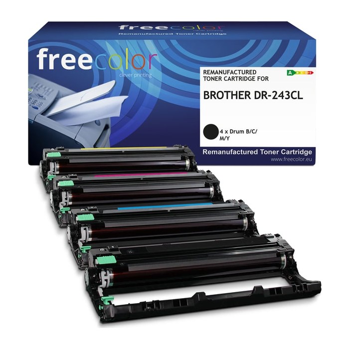 Freecolor Toner Brother DR-243CL Drum Kit BK/C/M/Y 18000 S. remanufactured