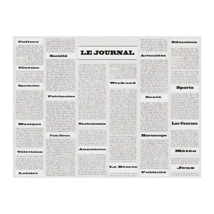 PROnappe Platzsets Vintage Zeitung weiß 30,0 x 40,0 cm, 400 St.