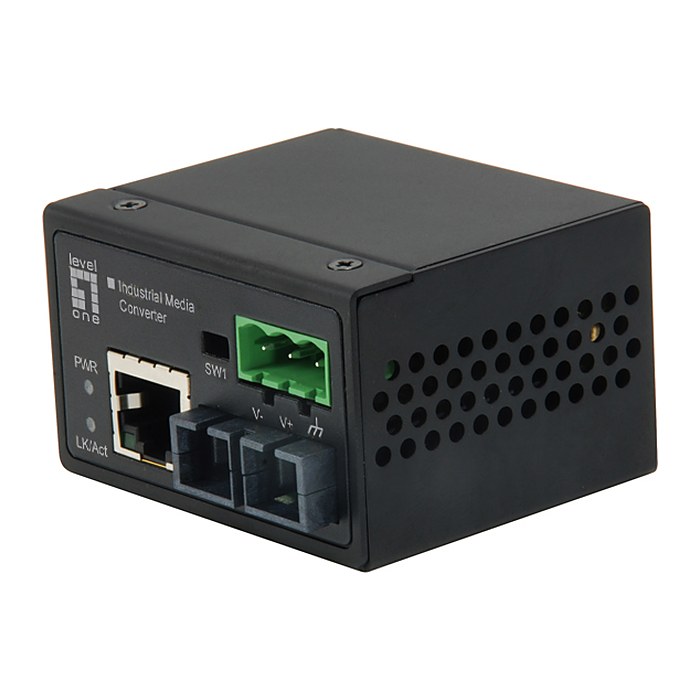 LevelOne Media Konverter RJ45->SC FE SM Indus. 1310nm 30km