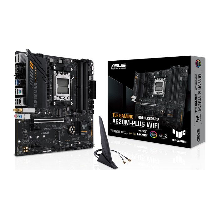 ASUS TUF GAMING A620M-PLUS WIFI (AMD,AM5,DDR5,mATX)