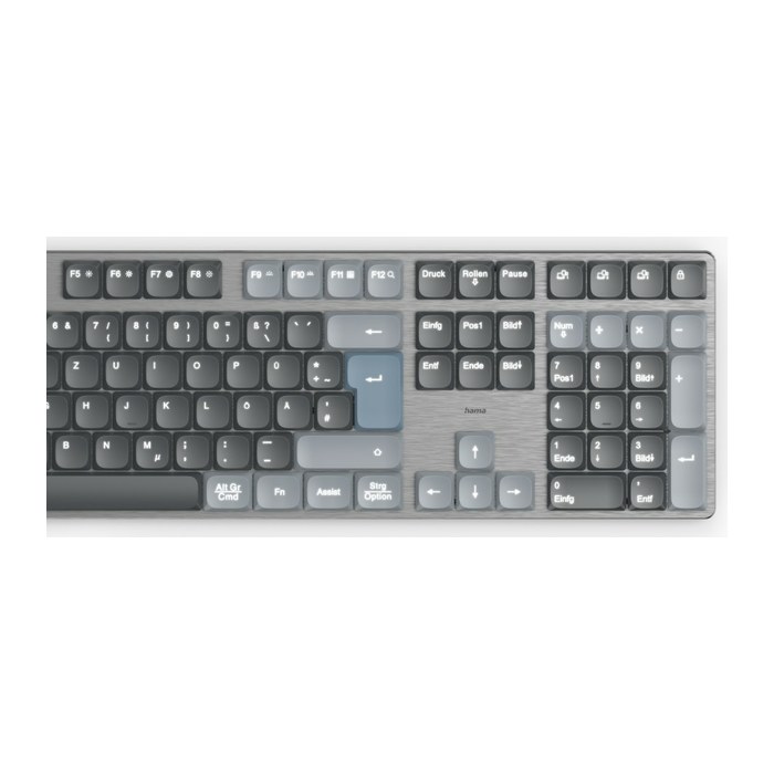 hama WK-800 Tastatur kabellos grau