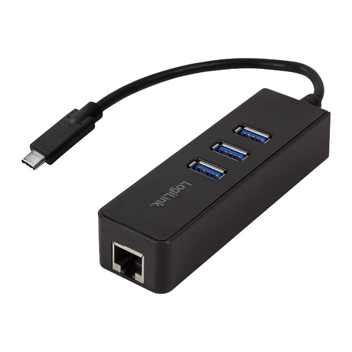 Logilink Adapter USB 3.0 TypC zu1x RJ45u. 3x USB3.0 Typ A
