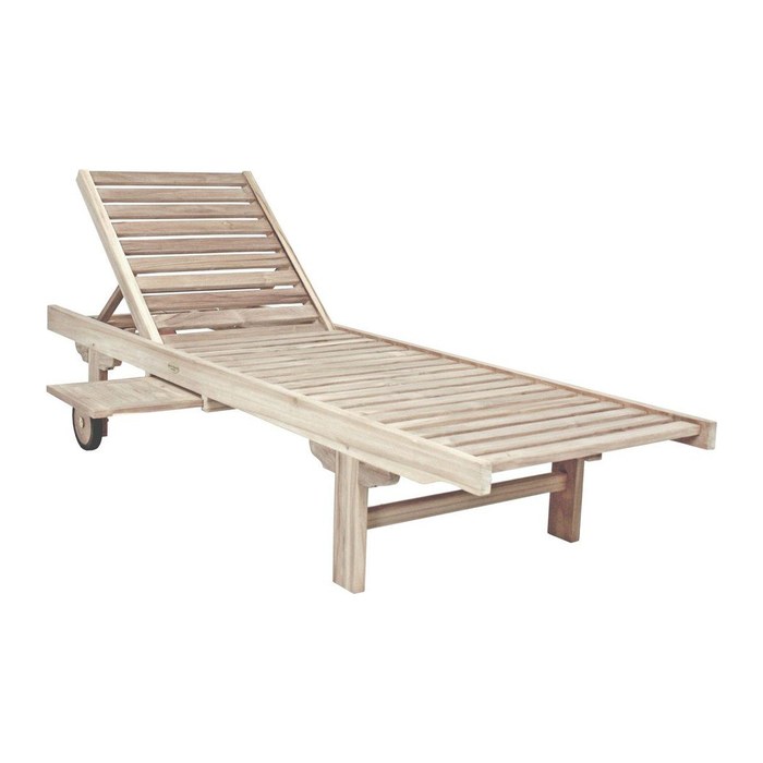 Garden Pleasure Sonnenliege SOLO braun Holz