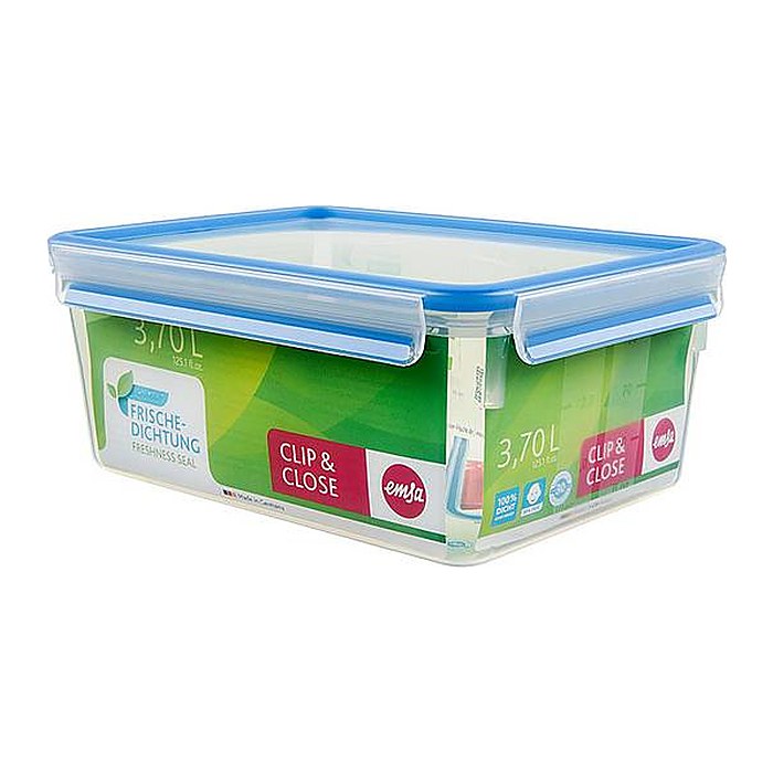 emsa Frischhaltedose CLIP & CLOSE 11,0 cm hoch transparent 3,7 l, 1 St.