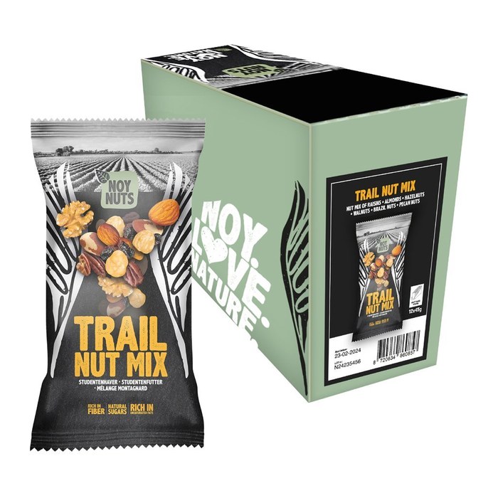 NOY NUTS TRAIL NUT MIX 12 x 45,0 g, 12 St.